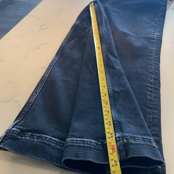 PILCRO the skipper cropped wide leg jean / 28 / washed black denim - Picture 8 of 11